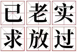 ネットで人気の流行語 已老实，求放过（Yǐ　lǎo　shí，qiú  fàng　guò）