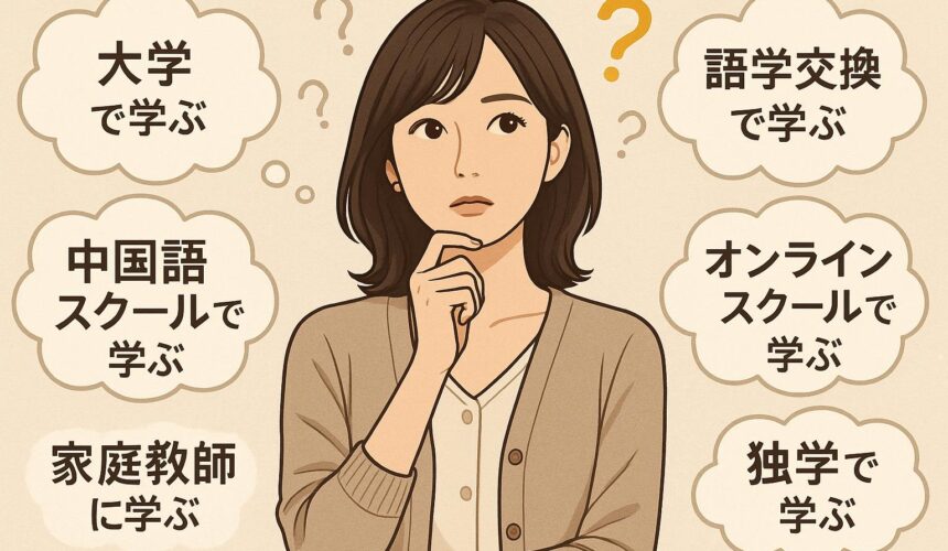 中国語を学ぶ方法一覧，元駐在妻が選んだ中国語学習という選択